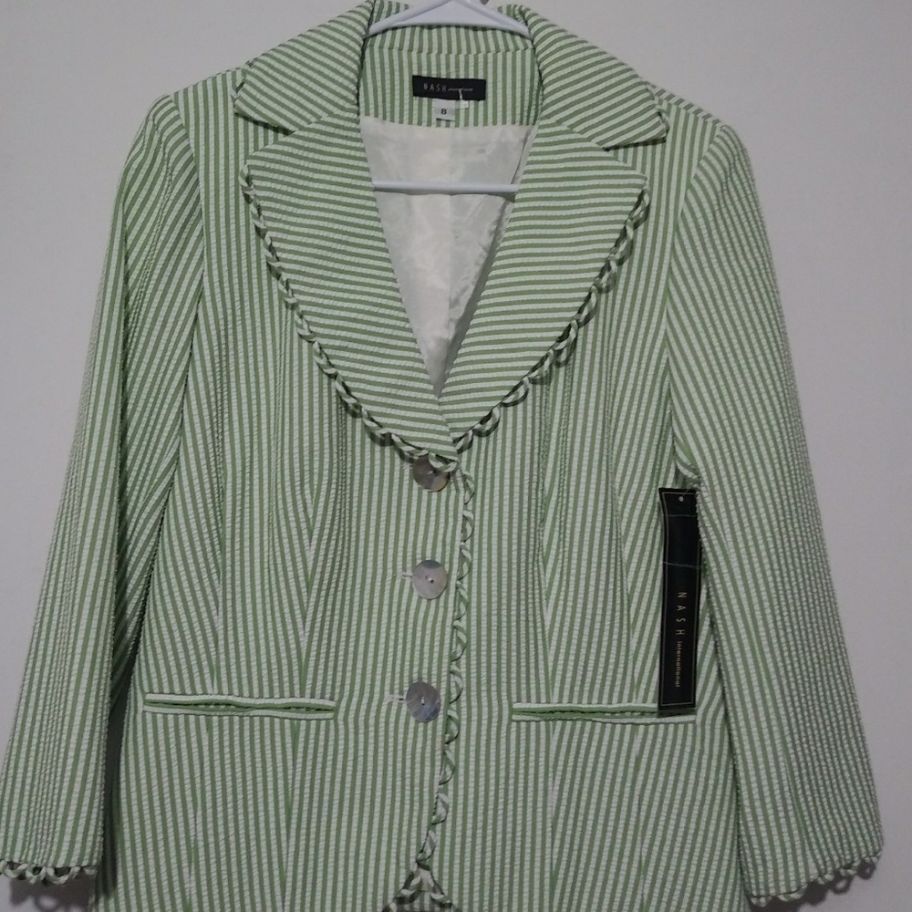 Nash International Striped Blazer